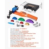 image:imageVEVOR Tubing Bender Kit 14 to 78 Inch Compact Ratcheting Tube Pipe Bender ForwardReverse Hand Bending Tool with 7 Color Aluminium Alloy Dies for Copper HVAC Air Conditioning RefrigerationMulticolor