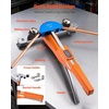 image:imageVEVOR Tubing Bender Kit 14 to 78 Inch Compact Ratcheting Tube Pipe Bender ForwardReverse Hand Bending Tool with 7 Color Aluminium Alloy Dies for Copper HVAC Air Conditioning RefrigerationMulticolor