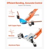 image:imageVEVOR Tubing Bender Kit 14 to 78 Inch Compact Ratcheting Tube Pipe Bender ForwardReverse Hand Bending Tool with 7 Color Aluminium Alloy Dies for Copper HVAC Air Conditioning RefrigerationMulticolor