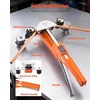 image:imageVEVOR Tubing Bender Kit 14 to 78 Inch Compact Ratcheting Tube Pipe Bender Ratchet Hand Bending Tool with 7 Color Aluminium Alloy Dies HVAC Tools for Copper HVAC Air Conditioning RefrigerationSilver