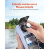 image:imageVEVOR Turbidity Meter 01000 NTU Measuring Range ISO 7027 Compliant Portable Red Light Turbidimeter Quick Reading with Calibration Solutions Sample Vials and Carry Case for Field and Plant01000 NTUWhite
