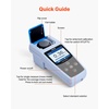 image:imageVEVOR Turbidity Meter 01000 NTU Measuring Range ISO 7027 Compliant Portable Red Light Turbidimeter Quick Reading with Calibration Solutions Sample Vials and Carry Case for Field and Plant01000 NTURed