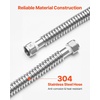 image:imageVEVOR Water Heater Kit 24 Inch Length Water Heater Flex Connector Waters Heaters Installation Kit with 34 FIP x 34 FIP Inlet amp Outlet Connection for Bathroom Kitchen Laundry Room Boiler Room