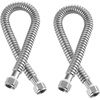 image:imageVEVOR Water Heater Kit 24 Inch Length Water Heater Flex Connector Waters Heaters Installation Kit with 34 FIP x 34 FIP Inlet amp Outlet Connection for Bathroom Kitchen Laundry Room Boiler Room