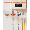 image:imageVEVOR Water Heater Kit 34 Inch Cold amp Hot Water Plumbing Repair Kit with 600 WOG Isolation Valves Pressure Relief Valve Ball Valve Gas Hose Compatible with Most Tankless Waters Heater Brands