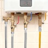 image:imageVEVOR Water Heater Kit 34 Inch Cold amp Hot Water Plumbing Repair Kit with 600 WOG Isolation Valves Pressure Relief Valve DualLayer Gas Hose Compatible with Most Tankless Waters Heater Brands