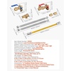 image:imageVEVOR Water Heater Kit 34 Inch Cold amp Hot Water Plumbing Repair Kit with 600 WOG Isolation Valves Pressure Relief Valve DualLayer Gas Hose Compatible with Most Tankless Waters Heater Brands