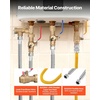 image:imageVEVOR Water Heater Kit 34 Inch Cold amp Hot Water Plumbing Repair Kit with 600 WOG Isolation Valves Pressure Relief Valve DualLayer Gas Hose Compatible with Most Tankless Waters Heater Brands