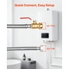 image:imageVEVOR Water Heater Kit PushFit Valve Flexible Water Heater Connector with 34 FIP x 12 PTC Ball Valve Stainless Steel Braided Waters Heaters Supply Line for Bathroom Kitchen Laundry Room