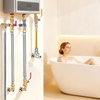 image:imageVEVOR Water Heater Kit PushFit Valve Flexible Water Heater Connector with 34 FIP x 34 PTC Ball Valve Stainless Steel Braided Waters Heaters Supply Line for Bathroom Kitchen Laundry Room