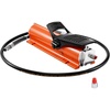 image:imageVEVOR 10000PSI Air Hydraulic Pump 018 Gal Reservoir NPT 38 in Oil Outlet NPT 14 in Inlet Metal Shell Air Actuated Treadle Foot Pump for Precision Industrial Machinery amp Aerospace EquipmentAir Hydraulic Pump Orange