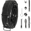 image:imageVEVOR Drain Cleaning Cable 66 FT x 58 Inch Professional Sectional Drain Cleaner Cable with 7 Cutters for 08 to 39 Pipes for Hollow Core Sewer Cleaner Auger Sink Toilet100FT x 58Inch