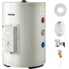 image:imageVEVOR Electric Tank Water Heater 6 Gallon 1600W PointofUse Hot Water Heater with LED Display Knob Control Top Outlet 120V Storage Design with TampP Valve for Studio Apartments RVs Gray12 Gal