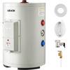 image:imageVEVOR Electric Tank Water Heater 6 Gallon 1600W PointofUse Hot Water Heater with LED Display Knob Control Top Outlet 120V Storage Design with TampP Valve for Studio Apartments RVs Gray6 Gal