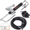 image:imageVEVOR Hydraulic Outboard Steering Kit 90HP Marine Boat Hydraulic Steering System with Helm Pump TwoWay Lock Cylinder and 24 Feet Hydraulic Steering Hose for Single Station SingleEngine Boats90 HP 24 FT Hose