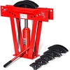 image:imageVEVOR Hydraulic Pipe Bender 12 Ton Manual Copper Exhaust Pipe Bending Machine with 6 Dies 12  2 and 90180 Adjustable Rollers HeavyDuty Pipe Tube Bender for Piping Railing Construction