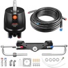 image:imageVEVOR Hydraulic Steering Kit 150 HP Marine Boat Hydraulic Steering System with 69 MPa1000 psi Helm Pump TwoWay Lock Cylinder and 24ft HighStrength Hoses for Single Station SingleEngine Use