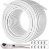 image:imageVEVOR PEX Pipe 12 Inch 300 Feet NonOxygen Barrier PEXB Flexible Pipe Tubing for Potable Water for HotCold Water amp Easily Restore Plumbing Applications with Free Cutter amp ClampsBlue  for PotableHotCold Water Easily Restore Plumbing Applications with Free Cutter amp Clamps BlueWhite