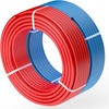 image:imageVEVOR PEX Pipe 34 Inch 100 Feet NonOxygen Barrier PEXA Flexible Pipe Tubing for Potable Water for HotCold Water amp Easily Restore Plumbing Applications with Free CutterWhite  Pipe Tubing for Potable  Hot  Cold Water amp Easily Restore Plumbing Applications with Free Cutter WhiteBlueRed