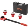image:imageVEVOR Ratchet Pipe Threader Kit with 3 Dies 12 NPT 34 NPT 1 NPT Ratcheting Pipe Threading Tool Portable Pipe Threader Set with Storage Case for Plumbing Installation and Repair12  1