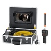 image:imageVEVOR Sewer Camera with 512Hz Locator 100ft Inspection Camera with 7 Screen amp DVR Function IP68 Camera with 12 Adjustable LEDs A 16 GB SD Card for Sewer Line Home Duct Drain Pipe Plumbing98ft30m