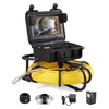 image:imageVEVOR Sewer Camera with 512Hz Locator165 ft50 m SelfLeveling Drain Inspection Camera with 9 1080P HD Screen 36X Zoom Snake Plumbing Camera with Lights12 LED 32GB SD Card for Duct Pipe393ft120m
