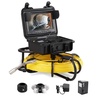 image:imageVEVOR Sewer Camera with 512Hz Locator165 ft50 m SelfLeveling Drain Inspection Camera with 9 1080P HD Screen 36X Zoom Snake Plumbing Camera with Lights12 LED 32GB SD Card for Duct Pipe300ft915m