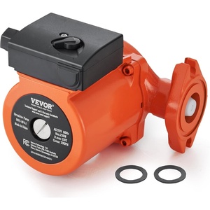 image:imageVEVOR 009BF5J Cast Iron Recirculating Pump 17 GPM Hot Water Circulation Pump 34 NPT Flange 3Speed Circulator Pump Quiet Operation Circulator for Floor HeatingHome Water Heater System33 ft  33 GPM