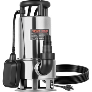 image:imageVEVOR 1 HP Submersible Sump Pump 5500 GPH Stainless Steel Submersible Sewage Dirty Clean Water Pump with Automatic Float Switch Long Cord 30 ft Max Lift for Pools Garden Pond Flooded Areas10 HP  5500 GPH  30 Ft
