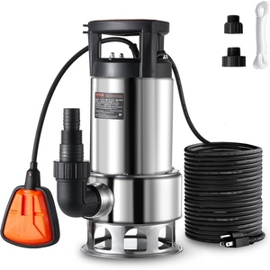 image:imageVEVOR 1 HP Submersible Sump Pump 5500 GPH Stainless Steel Submersible Sewage Dirty Clean Water Pump with Automatic Float Switch Long Cord 30 ft Max Lift for Pools Garden Pond Flooded Areas10 HP  4020 GPH  26 Ft