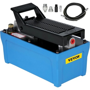 image:imageVEVOR 10000PSI Air Hydraulic Pump 042 Gal Reservoir NPT 38 in Oil Outlet NPT 14 in Inlet Aluminum Shell Air Actuated Treadle Foot Pump for Automobile Repair Frame Machine amp Hydraulic Press04