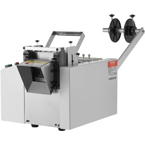 image:imageVEVOR Auto HeatShrink Tube Cutter Cable Pipe Cutting Machine with 1mm85mm Cutting Width 01mm999999mm Length Automatic Tube Cutter for Heat Shrink Tube Fiberglass Tube Cable Yellow Wax Tubes
