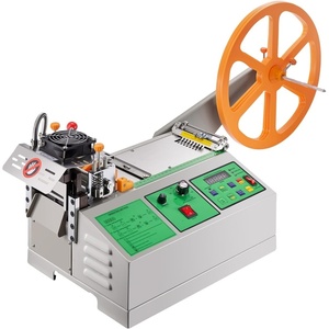 image:imageVEVOR Automatic Webbing Cutting Machine Hot and Cold Ribbon Cutting Machine with Adjustable Temperature and LCD Display Auto Zipper Tapes Cutter for Nylon Webbing Elastic Bands Shoelaces