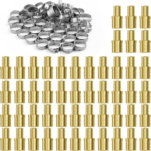 image:imageVEVOR Brass Pipe Fittings ClampstyleStraightThrough12 50PCSStraightThrough