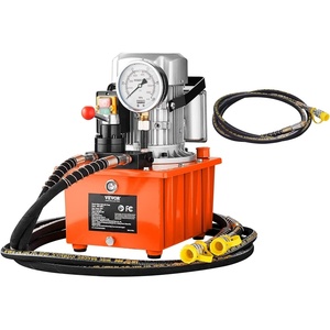 image:imageVEVOR Electric Hydraulic Pump 10000 PSI 750W 110V 488 in8L Capacity Double Acting Manual Valve Electric Driven Hydraulic Pump Power Pack Unit with Lever Switch for PunchingBendingJack Machines