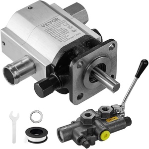 image:imageVEVOR Hydraulic Wood Log Splitter Pump 16GPM 2 Stage 4000PSI 1 Inlet 12 NPT Outlet 3600 RPM Aluminum Hydraulic Gear Pump for Small Engine Mounting Log Splitters Snowplow16GPM 4000PSI Pump Kit