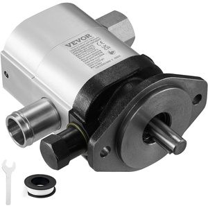 image:imageVEVOR Industrial Silver Aluminum Hydraulic Wood Log Splitter Pump 22GPM 4000PSI 3600RPM 1 Inlet 34 NPT Outlet for Small Engine Mounting Log Splitters Snowplow22GPM 4000PSI
