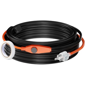 image:imageVEVOR Pipe Heating Cable 24FT 7WFT Heat Tape for Pipes with Builtin Thermostat Water Pipe Heat Cable Protects PVC Hose Metal and Plastic Pipe from Freezing60FT