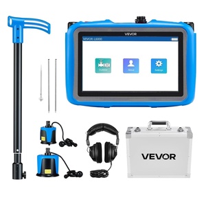 image:imageVEVOR Pipe Water Leak Detector for Outdoors 1Hz10000Hz 7 Touchscreen Leakage Detection Locator for 164FT 5m Underground Plumbing  with Medium amp Large Sensor 3 Listening Rods Headphone amp Case