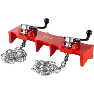 image:imageVEVOR Pipe Welding Vise 12 to 8 Pipe Welding Clamp with Dual Chains amp Crank Handles HeavyDuty Cast Iron Welding Vise for a Variety of Pipes
