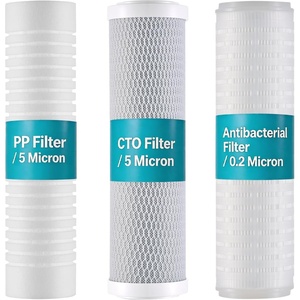 image:imageVEVOR RV Water Filter with Bracket 3Cartridge 25 x 10 in Water Filter System for RVs Remove Sediments Chlorine Bad Tastes Odors and Most Contaminants for Campers Boats Vansfor with bracket