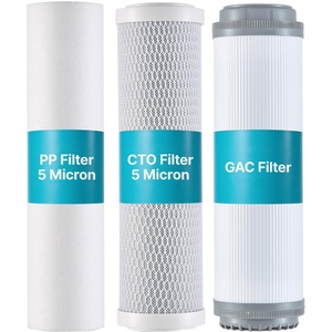 image:imageVEVOR RV Water Filter with Bracket 3Cartridge 25 x 10 in Water Filter System for RVs Remove Sediments Chlorine Bad Tastes Odors and Most Contaminants for Campers Boats Vansfor without bracket