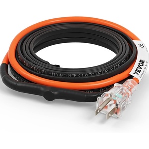 image:imageVEVOR SelfRegulating Pipe Heating Cable 6feet 5Wft Heat Tape for Pipes Freeze Protection Protects PVC Hose Metal and Plastic Pipe from Freezing 120V18 Feet