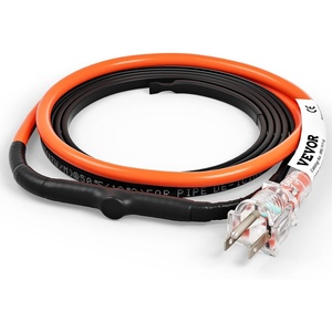 image:imageVEVOR SelfRegulating Pipe Heating Cable 6feet 5Wft Heat Tape for Pipes Freeze Protection Protects PVC Hose Metal and Plastic Pipe from Freezing 120V6 Feet