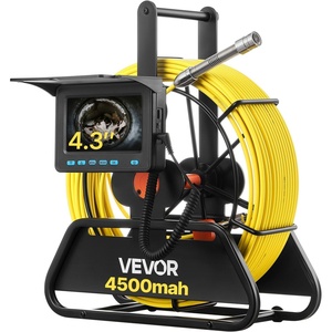 image:imageVEVOR Sewer Camera 656FT Snake Cam with DVR Video Pipe Inspection Equipment 43 inch LCD Screen Industrial Borescope Endoscope Waterproof IP68 with LED Lights for Duct HAVC Drain Pipe Plumbing98ft30m
