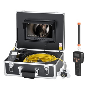 image:imageVEVOR Sewer Camera with 512Hz Locator 100ft Inspection Camera with 7 Screen amp DVR Function IP68 Camera with 12 Adjustable LEDs A 16 GB SD Card for Sewer Line Home Duct Drain Pipe Plumbing98ft30m