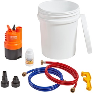 image:imageVEVOR Tankless Water Heater Flushing Kit Water Heater Flush Kit With Efficient Pump 5 Gallon Pail 2 Hoses Wrench and Adapter Anticorrosion5 Gal