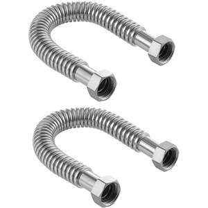 image:imageVEVOR Water Heater Kit 18 Inch Length Water Heater Flex Connector Waters Heaters Installation Kit with 1 FIP x 1 FIP Inlet amp Outlet Connection for Bathroom Kitchen Laundry Room Boiler Room