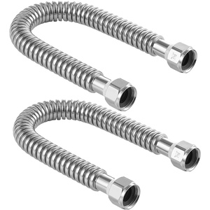 image:imageVEVOR Water Heater Kit 18 Inch Length Water Heater Flex Connector Waters Heaters Installation Kit with 34 FIP x 34 FIP Inlet amp Outlet Connection for Bathroom Kitchen Laundry Room Boiler Room