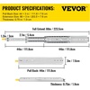 image:imageVEVOR 1 Pair Full Extension Drawer Slides 18 20 22 28 30 32 36 38 40 44 48 52 56 60 in 500 lbs Load Capacity Locking Drawer Slides Ball Bearing with Lock Side Mount Drawer Slide Rail44 inch